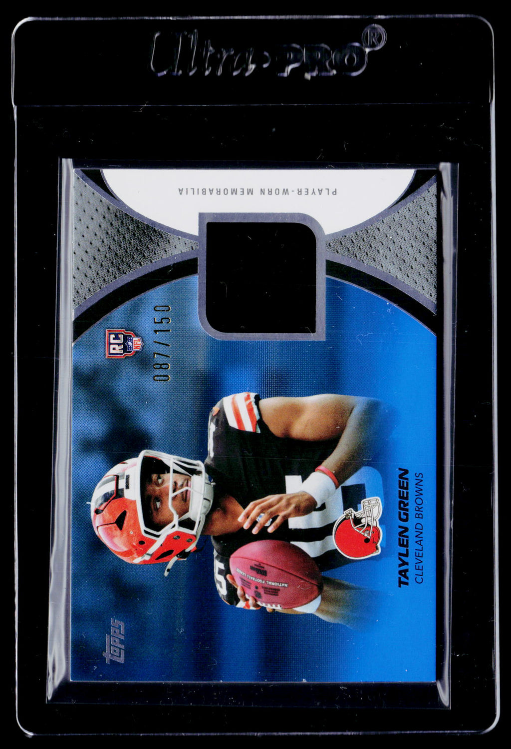 2026 Topps Flagship #RMC-TG Taylen Green NFL Rookies Materials Blue #/150