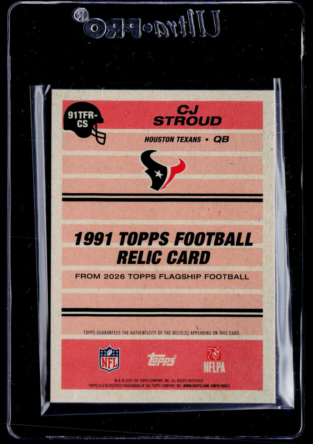 2026 Topps Flagship #91TFR-CS CJ Stroud 1991 Topps Football Relics