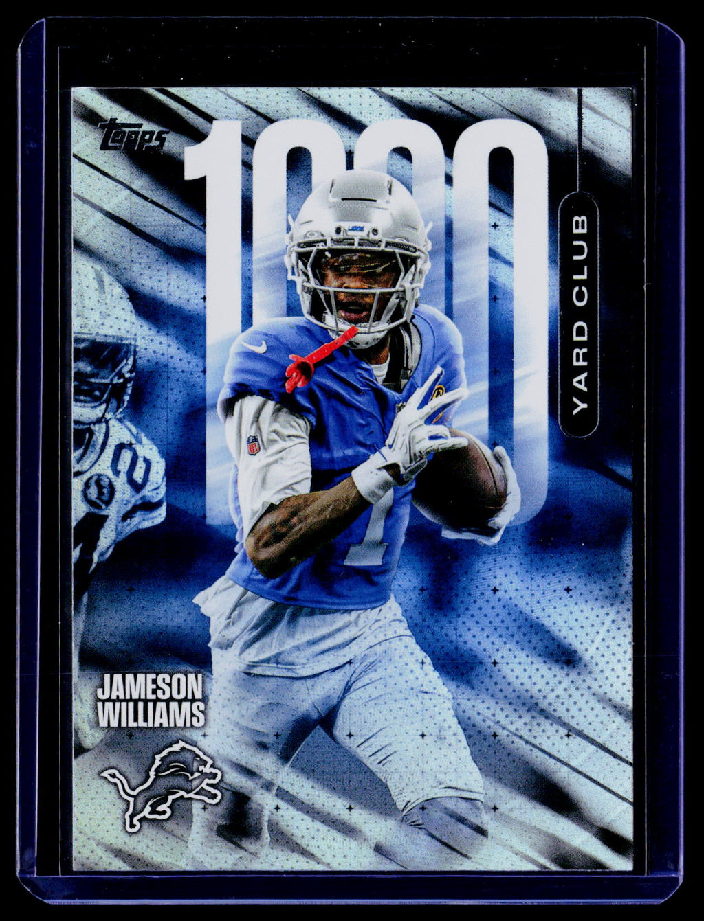 2026 Topps Flagship Football #1YC-25 Jameson Williams 1000 Yard Club SSP Lions