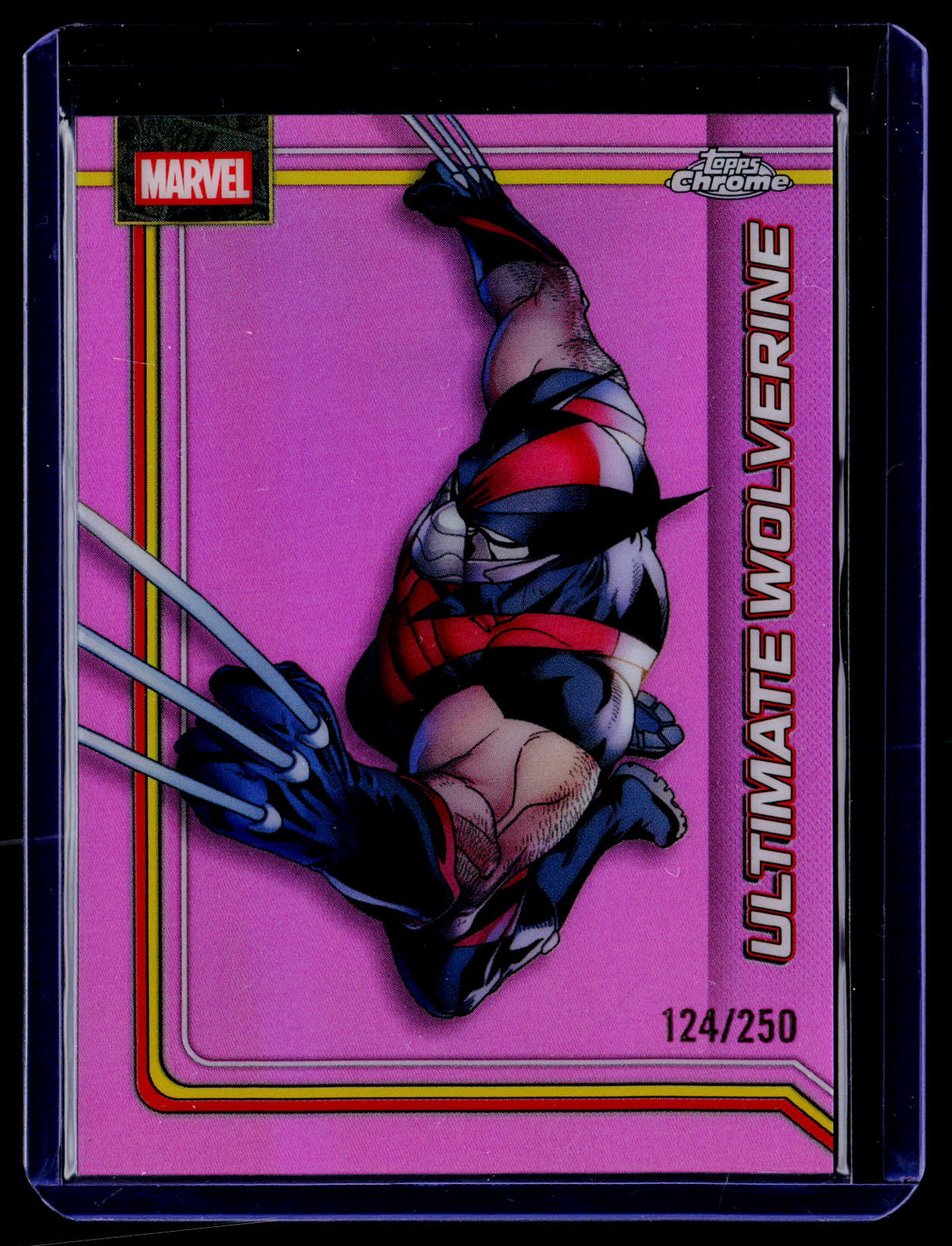 2026 Topps Chrome Marvel Comics #184 Ultimate Wolverine Pink Refractor /250