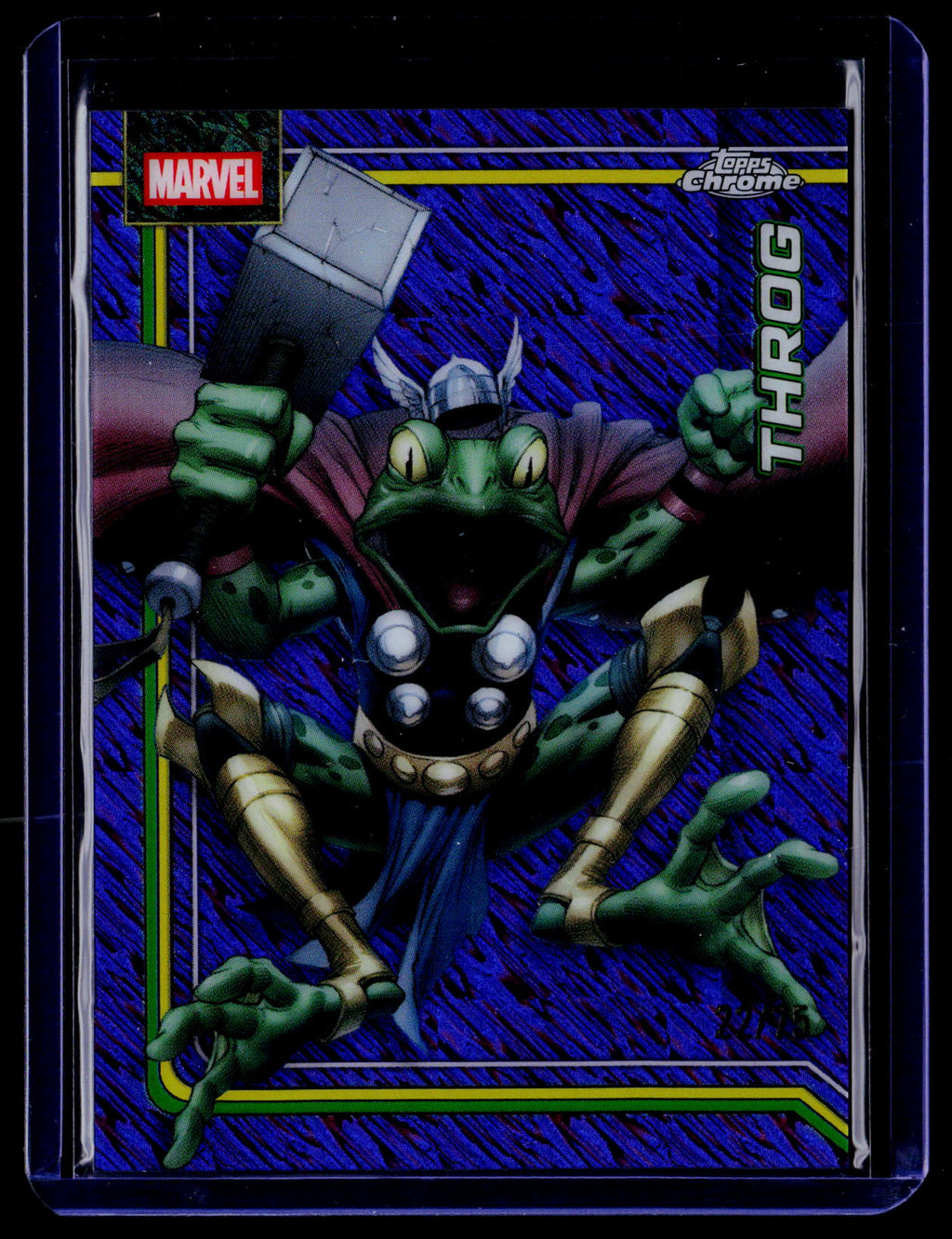 2026 Topps Chrome Marvel Comics #178 Throg Purple Shimmer Refractor /75