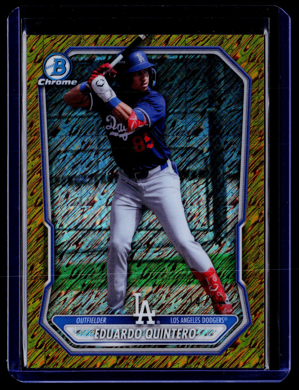2026 Bowman Chrome #BCP-205 Eduardo Quintero Prospects Gold Shimmer Refractor/50