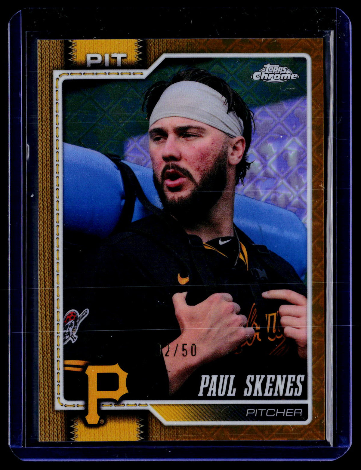 2026 Topps Chrome #150 Paul Skenes IMAGE VARIATION Pirates SP Gold /50